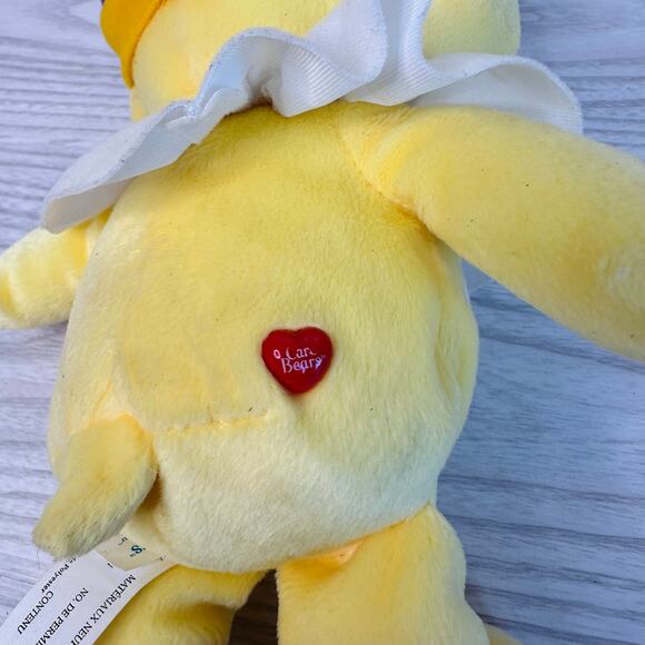 Care Bears King Funshine Bear Lot of 2 Plush Toys Stuffed Animals Retro Yellow - Picture 3 of 12